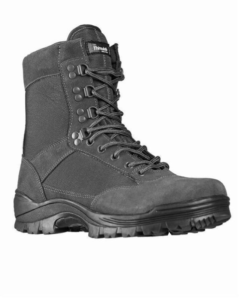 Black tactical boots with zipper online