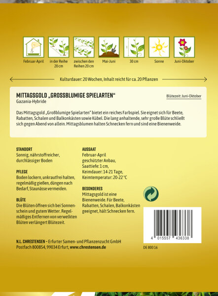 Mittagsgold "Großblumige Spielarten" N1