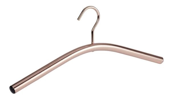 Kleiderbügel/Garderobenbügel "Ben" vernickeltes Metall, 45x17x2cm, Kupfer