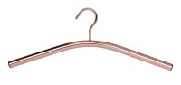 Kleiderbügel/Garderobenbügel "Ben" vernickeltes Metall, 45x17x2cm, Kupfer
