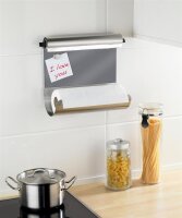 Magnetischer Rollenhalter mit Foliespender Grau