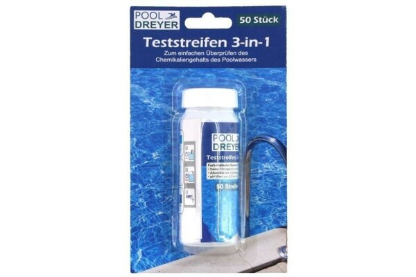 Poolwasser Teststreifen 3-in-1 50er