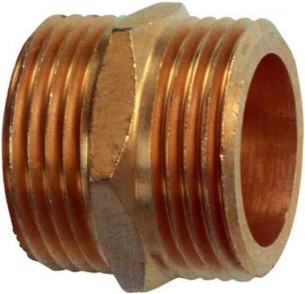 Doppelnippel Messing 1 1/2"