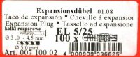 Expansionsdübel EL 8/40 100er Tox