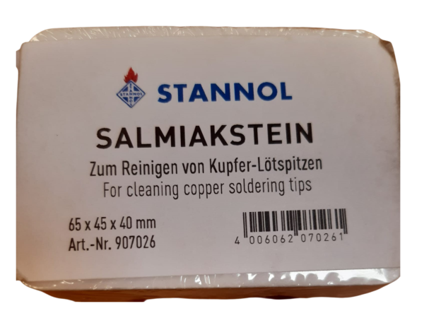 Salmiakstein/Salmiak-Lötstein 65x45x40mm STANNOL