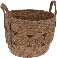 Korb Seegras klein mit Griffe Ø9cm Höhe 23cm