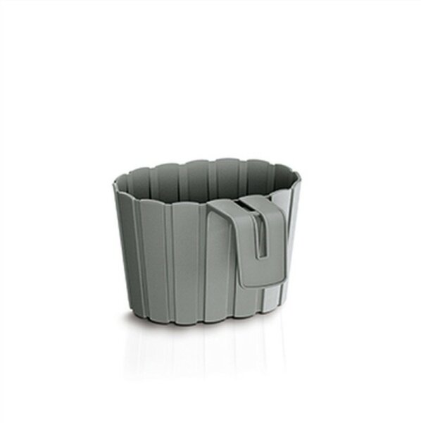 Blumentopf BOARDEE HOOK steingrau 19,4x21,2x13cm Kunststoff