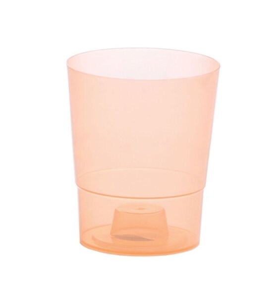 Blumentopf COUBI ORCHID orange transparent Höhe 14,7cm,Ø 12,5cm Kunststoff