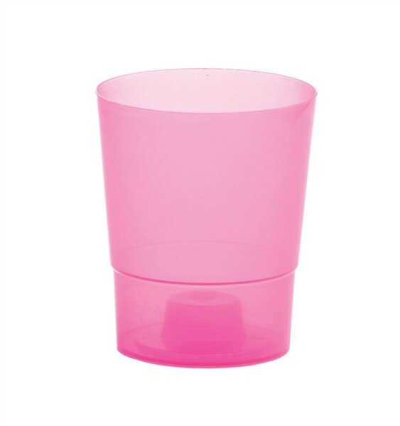 Blumentopf COUBI ORCHID pink transparent Höhe 14,7cm,Ø 12,5cm Kunststoff