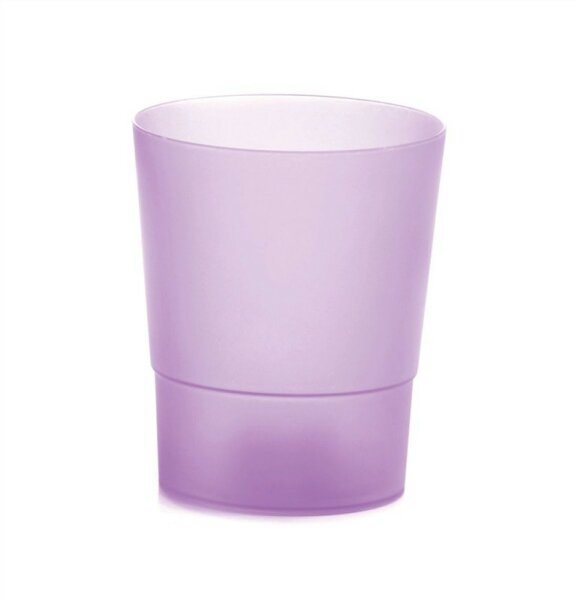 Blumentopf COUBI ORCHID violett transparent matt Höhe 14,7cm,Ø 12,5cm Kunststoff