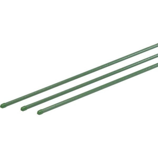 Pflanzenstab 3er 1200x11mm,Stahl m.Kunststoff,grün