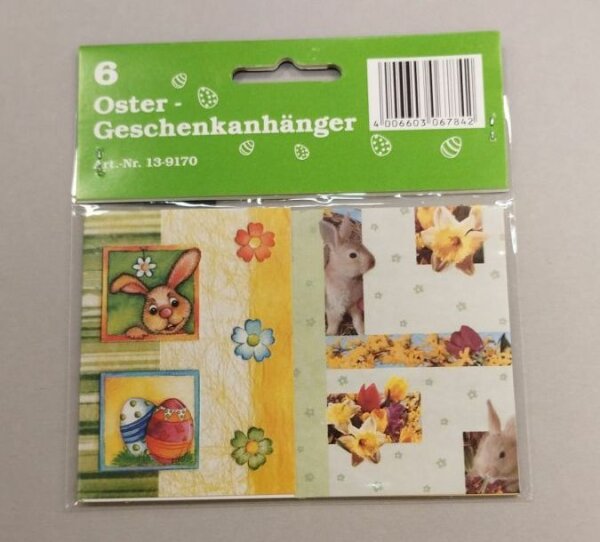 Geschenkanhänger 6er-Packung, div. Motiv