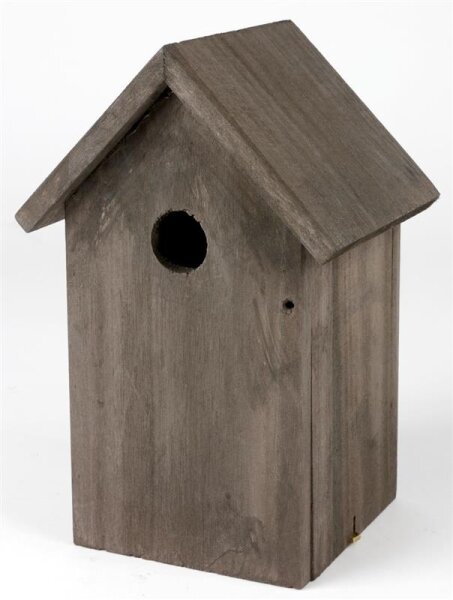 Nistkasten Kohlmeisen 15x13,7x25cm Kiefernholz, sort.