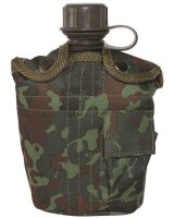 US FELDFLASCHE KST.IMP.1LTR M.HÜ.FLECKTARN MIL-TEC