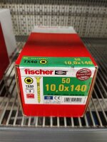 FISCHER Power-Fast 10,0x140 SK gevz TG TX Senkkopf gelb...