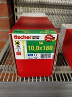 FISCHER Power-Fast 10,0x160 TK gevz TG TX Tellerkopf gelb...