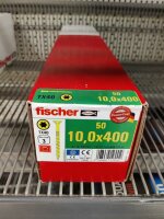 FISCHER Power-Fast 10,0x400 SK gevz TG TX Senkkopf gelb...