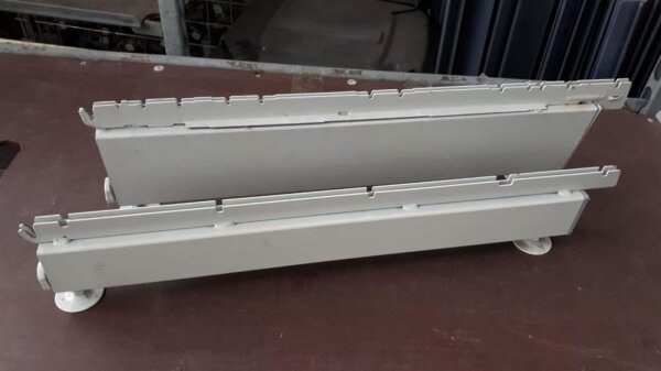 Fuß 57x15cm graualuminium RAL 9007 Tegometall gebraucht/neuwertig