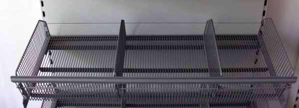 Trenngitter Tiefe 47cm lichtgrau RAL 7035 Tegometall gebraucht/neuwertig
