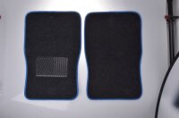 Autoteppich-Set 4tlg. anthrazit mit blauem Rand 68x44/44x33cm FILMER