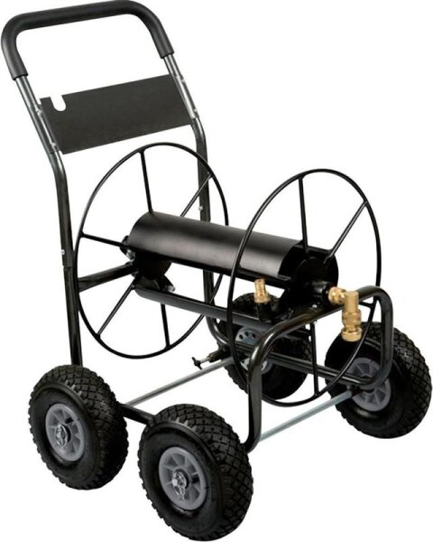 Schlauchwagen PRO für 3/4"-Schlauch 110m Kapazität mit 4 Kunststoffräder POLET 734130