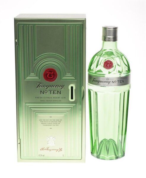 Tanqueray No. Ten Gin Metallsafe 1,0 Liter 47,3% Vol.