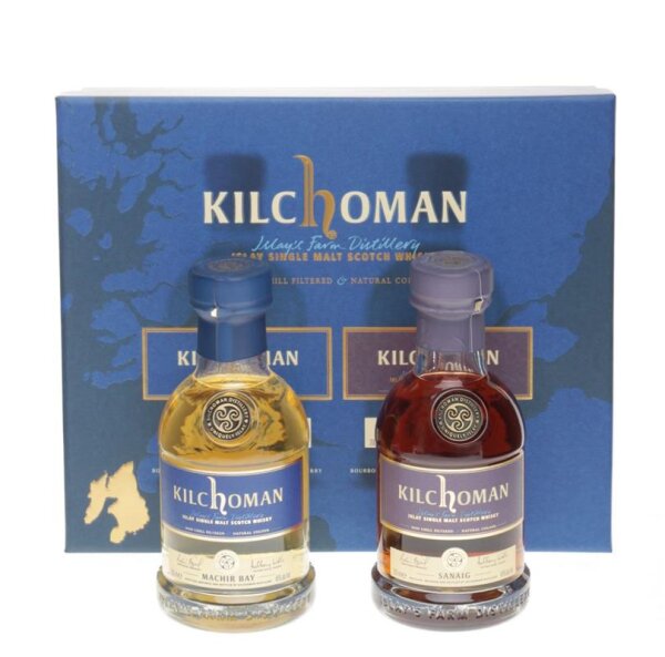 Kilchoman Machir Bay & Sanaig Set mit 2 x 0,2 Liter 46% Vol. 0,4 Liter