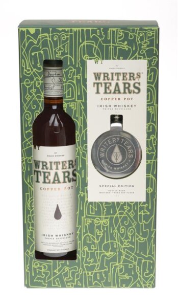 Writers Tears Irish Whiskey mit Flachmann 0,7 Liter 40% Vol.