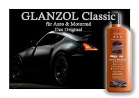 Original Glanzol Classic Politur und Langzeitschutz Auto, Motorrad & Busse 500ml Autopolitur