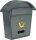 BRIEFKASTEN 380x320x105MM GRAU STAHL
