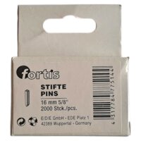 Kopflose Stifte/Pins/Nagel ohne Kopf 16mm 5/8" 2000 Stück für Stiftnagler FORTIS