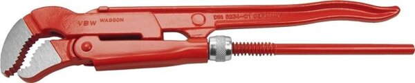 VBW S-Maul-Rohrzange rot lackiert poliert 3" 76,2mm 952 030 Eckrohrzange