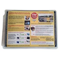 Ladungs-Sicherungs-Set Privat 18tlg. flexible Gitterantirutschmatten BLACK-CAT