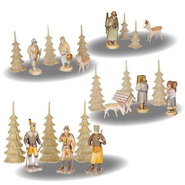 Waldfiguren für 4-stöckige Pyramide