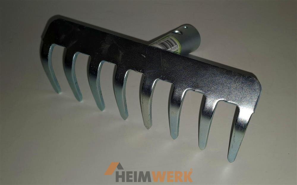 Gartenrechen 40cm Breite - Stabiler Rechen Mit Eschenstiel Für Gartenarbeit