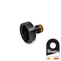 Hahnanschluss 1/0 Zoll Innengewinde, schwarz, 4x2x2 cm