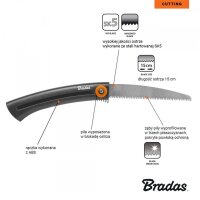 Handsäge 155 mm ausziehbar mit Gürtelhalterung