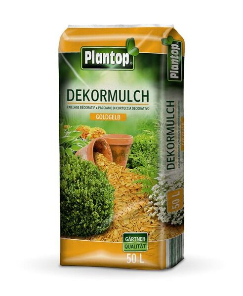 Dekor-Mulch 50 Liter gelb PLANTOP