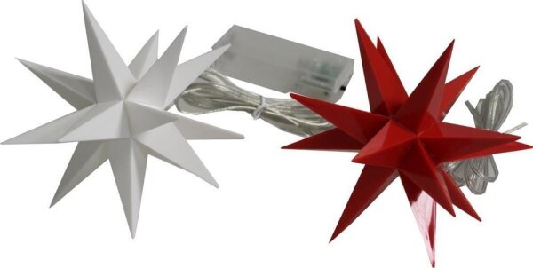 Stern LED Ø12cm mit Timer, batteriebetrieben, 2 Farben