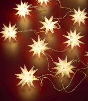 LED-Lichterkette mit 10 Sternen, batteriebetrieben, mit...