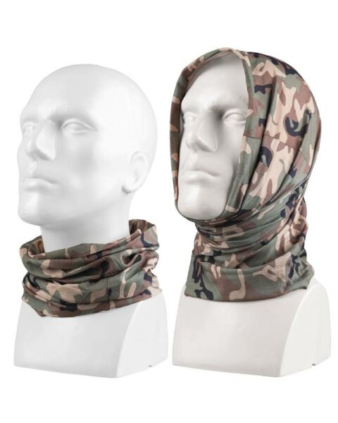 Mil-Tec MultiFunktionstuch Headgear Mundmaske Kopftuch Gesichtsmaske Halstuch-WOODLAND 
