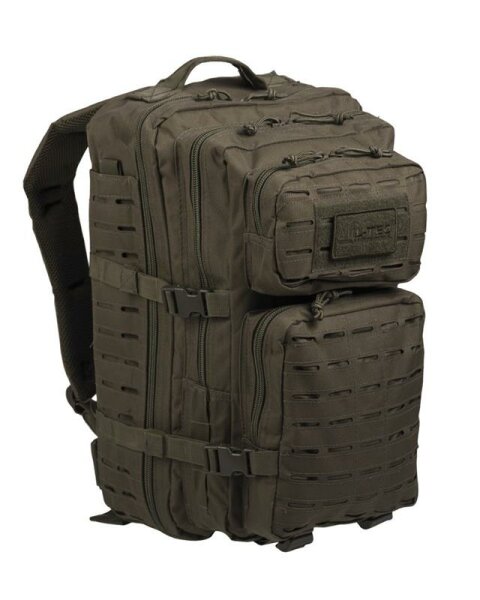 US ASSAULT PACK LG LASER CUT OLIV MIL-TEC