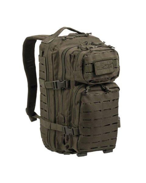 US ASSAULT PACK SM LASER CUT OLIV MIL-TEC