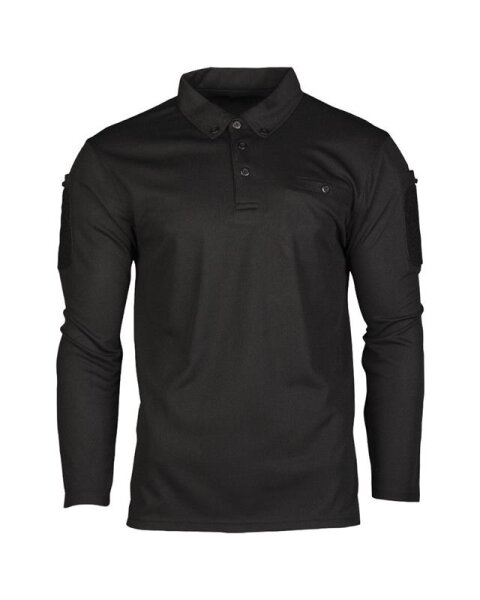 POLOSHIRT TACTICAL QUICK DRY 1 ARM SCHWARZ Gr. XL MIL-TEC