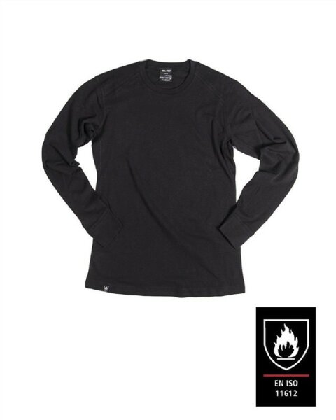 UNTERHEMD FLAMMHEMMEND ISO11612 LANG SCHWARZ Gr. XXL MIL-TEC