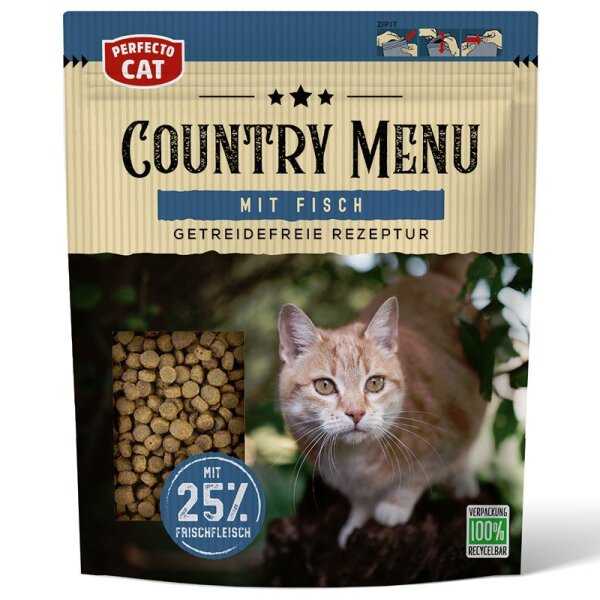 Perfecto Cat Country Menu mit Fisch 500g Trockenfutter