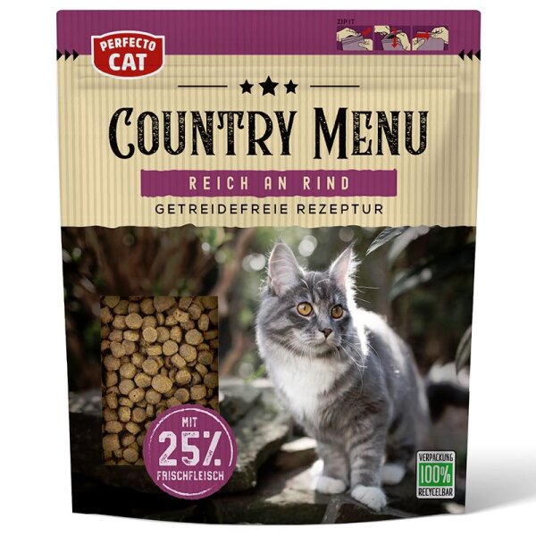 Perfecto Cat Country Menu mit Rind 500g Trockenfutter