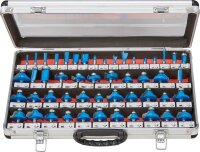 Oberfräserkassette 50-teilig im Alukoffer FISCH B-Ware