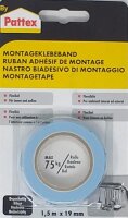 Pattex Montageklebeband 1,5mx19mm Doppelklebeband SB-Karte