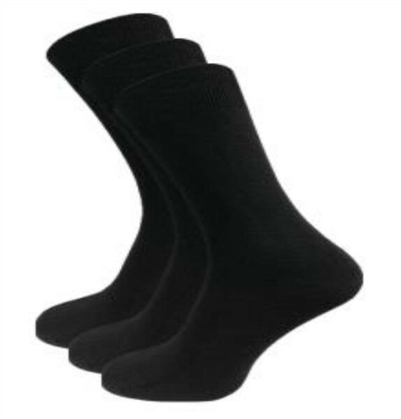 Damen Socken 3er, schwarz, versch. Gr.